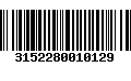 Código de Barras 3152280010129