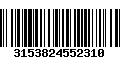 Código de Barras 3153824552310