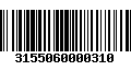 Código de Barras 3155060000310