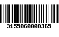 Código de Barras 3155060000365