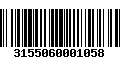 Código de Barras 3155060001058