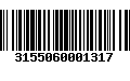 Código de Barras 3155060001317