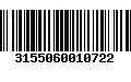 Código de Barras 3155060010722