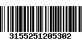 Código de Barras 3155251205302