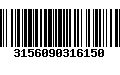 Código de Barras 3156090316150