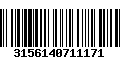 Código de Barras 3156140711171