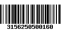 Código de Barras 3156250500160