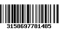 Código de Barras 3158697781485