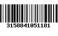 Código de Barras 3158841051181