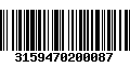 Código de Barras 3159470200087