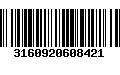 Código de Barras 3160920608421