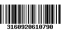 Código de Barras 3160920610790