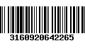 Código de Barras 3160920642265