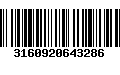 Código de Barras 3160920643286