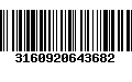 Código de Barras 3160920643682