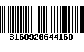 Código de Barras 3160920644160