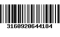 Código de Barras 3160920644184