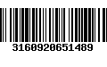 Código de Barras 3160920651489