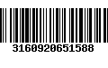 Código de Barras 3160920651588