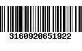 Código de Barras 3160920651922