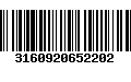 Código de Barras 3160920652202