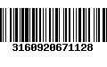 Código de Barras 3160920671128