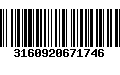 Código de Barras 3160920671746