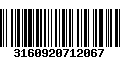 Código de Barras 3160920712067