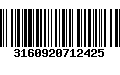 Código de Barras 3160920712425