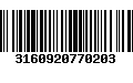 Código de Barras 3160920770203