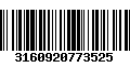 Código de Barras 3160920773525