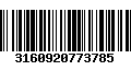 Código de Barras 3160920773785