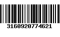 Código de Barras 3160920774621