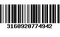 Código de Barras 3160920774942