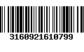 Código de Barras 3160921610799