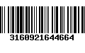 Código de Barras 3160921644664