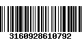 Código de Barras 3160928610792