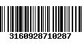 Código de Barras 3160928710287