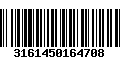 Código de Barras 3161450164708