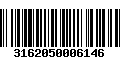 Código de Barras 3162050006146