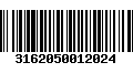 Código de Barras 3162050012024