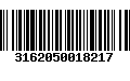 Código de Barras 3162050018217