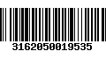 Código de Barras 3162050019535