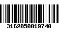 Código de Barras 3162050019740