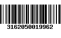 Código de Barras 3162050019962