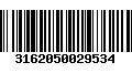 Código de Barras 3162050029534