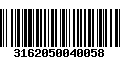 Código de Barras 3162050040058