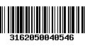 Código de Barras 3162050040546