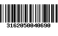 Código de Barras 3162050040690