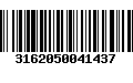 Código de Barras 3162050041437